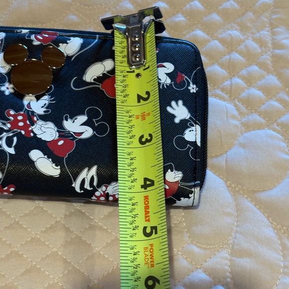 Disney Black and Red Mickey Mouse Zip Around Wallet - Picture 12 of 12